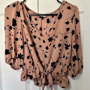 Sienna Sky Black Floral Blouse